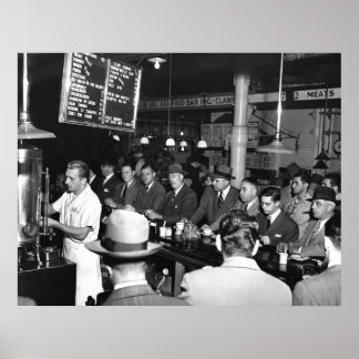 Póster Bar de Pete: 1950