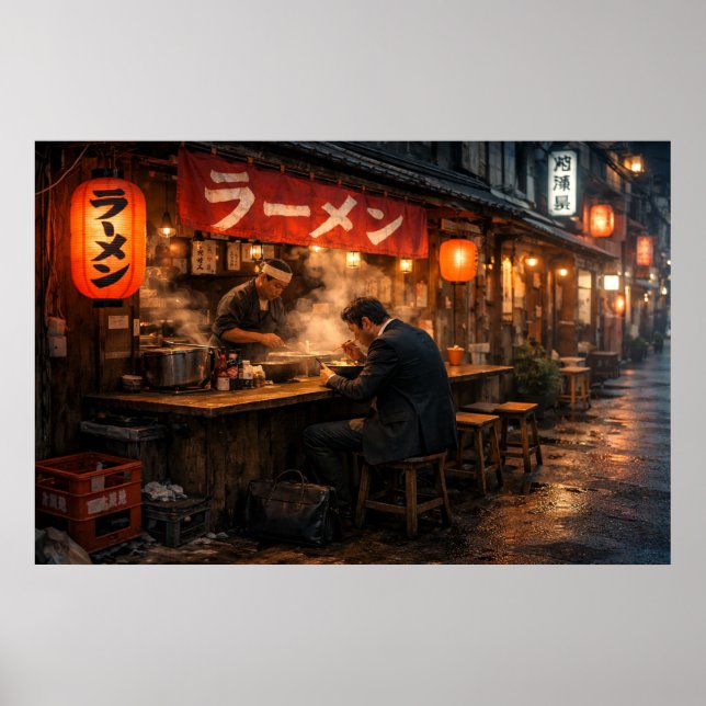 Poster Bar de Ramen de Tóquio (Frente)