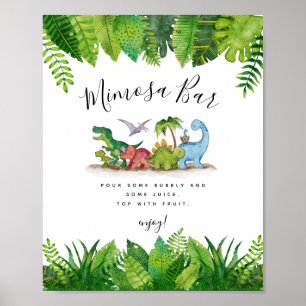 Poster Bar do Dinossauro Mimosa