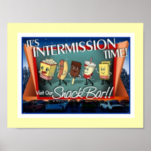 Poster Bar do Intermission Snack