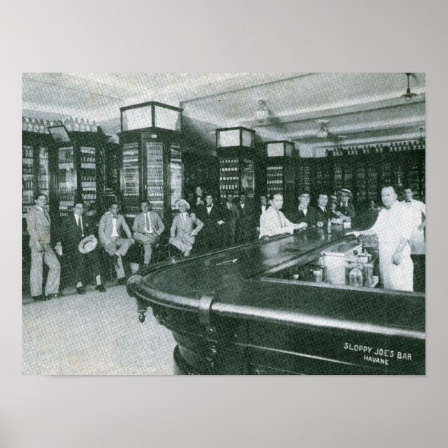 Póster Bar do Joe, Havana, Cuba (Frente)