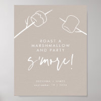 Bar do Marshmallow S'mores do Taupe Moderno
