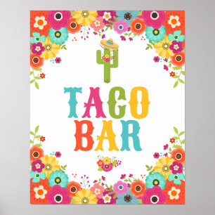 Póster Bar do Taco - Sinal de Mesa do Partido Fiesta