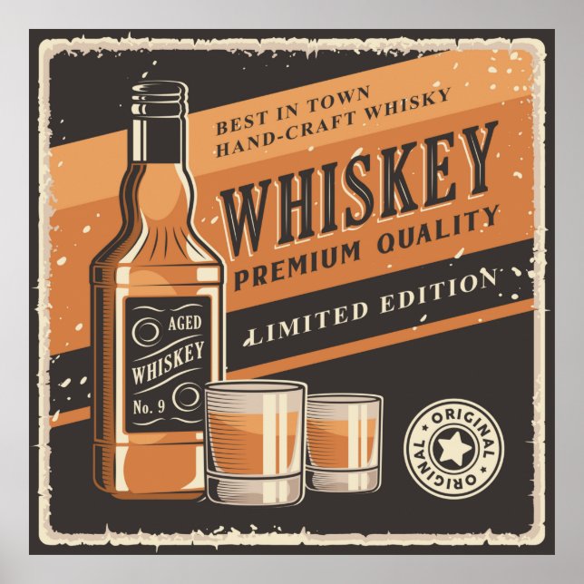 Poster bar doméstico da mancaverna de bebendo legal (Frente)