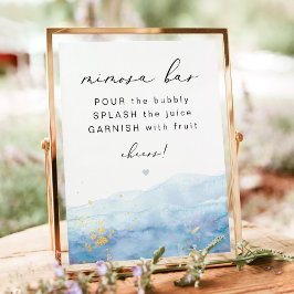 Poster Bar Dourado Mimosa Azul, BLAKELY Dusty