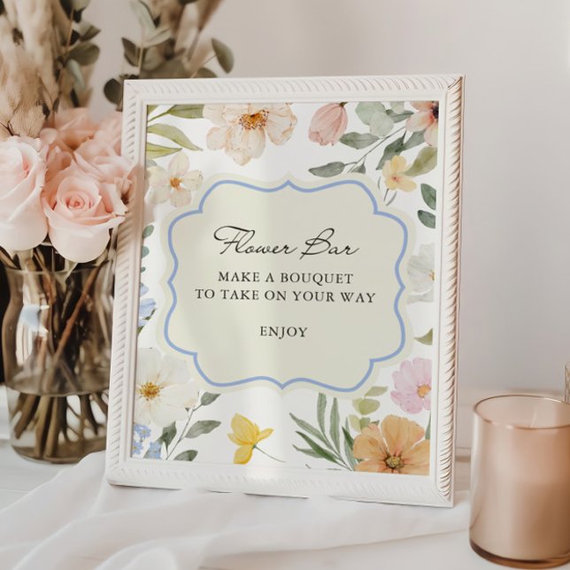 Poster Bar Floral Pastel (Criador carregado)