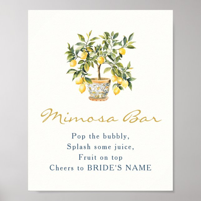 Poster Bar Lemon Mimosa (Frente)