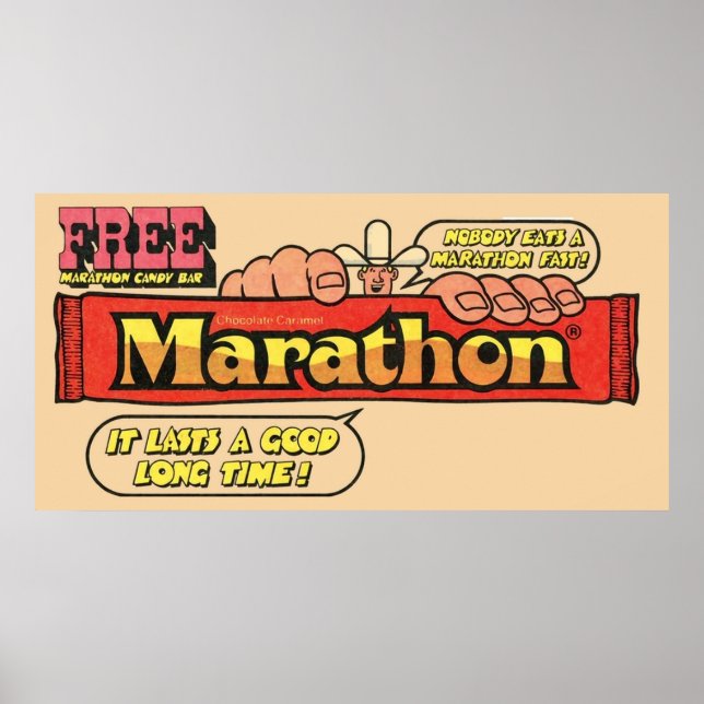 Poster Bar Marathon Candy (Frente)