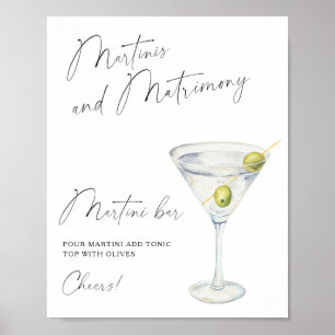 Poster Bar Martini Chá de panela