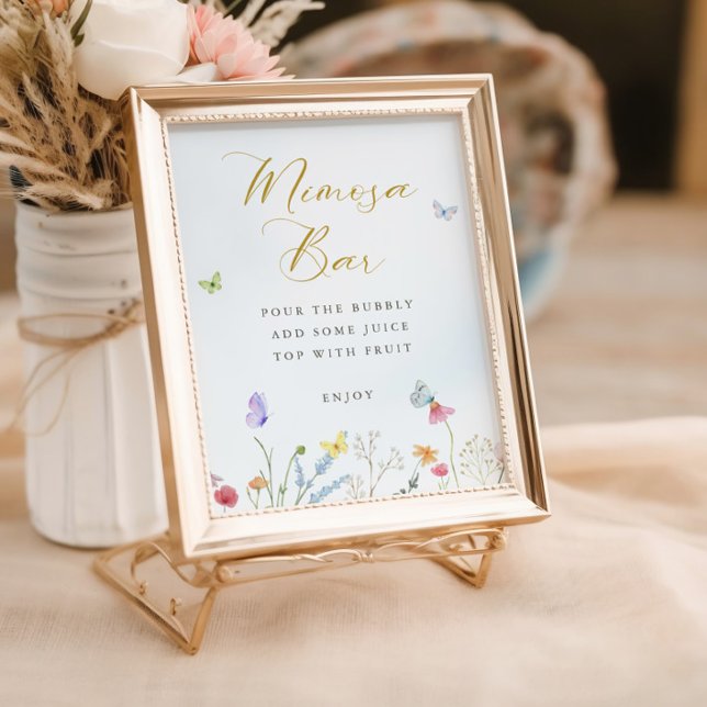 Poster Bar Mimosa de Borboletas Encantadas (Criador carregado)