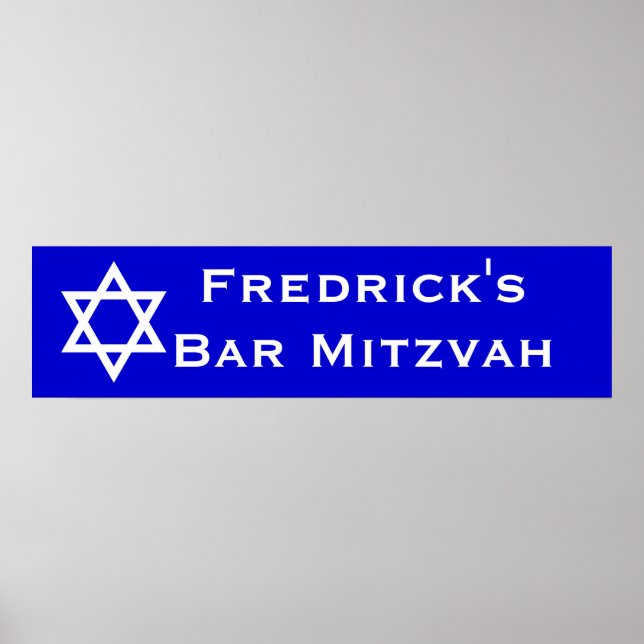Póster Bar Mitzvah (Frente)