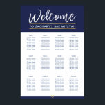 Poster BAR MITZVAH MESA PLANO 12 mesa marinho moderno<br><div class="desc">por kat massard >> WWW.SIMPLYSWEETPAPERIE.COM<<< - - - - - - - - - - - - - - - - A SEATING CHART is not only classy it is very handy to let your guest's know exactly where they are seated for your event. This is a lot simpler than...</div>