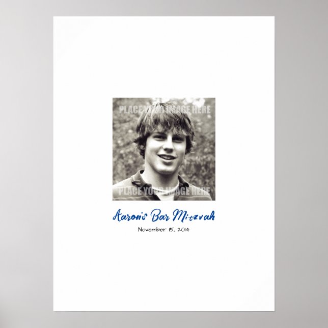 Poster Bar Mitzvah Sign In Party Conselho (Frente)