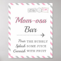 Bar Mom-osa Mimosa Bebida Viagem Avião Festa