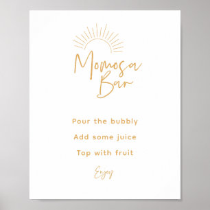 Poster Bar Momosa Boho Sunshine