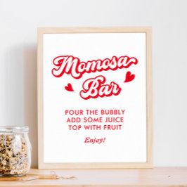 Poster Bar Momosa Chá de fraldas namorados