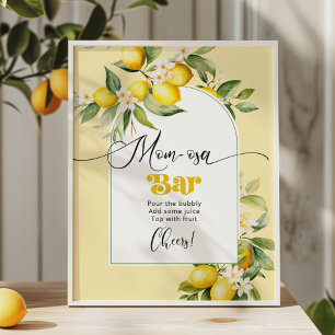 Poster Bar Momosa de limão