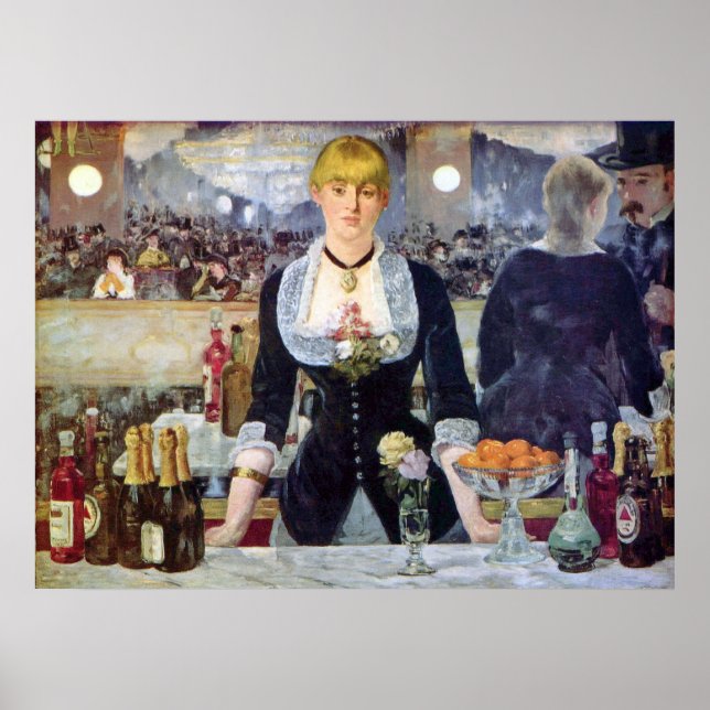 Póster Bar na Folies-Bergere por Edouard Manet (Frente)