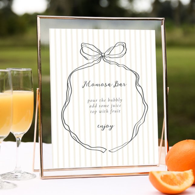 Poster Bar Nêutico de Arco Whimsic Chá de fraldas Momosa (Criador carregado)