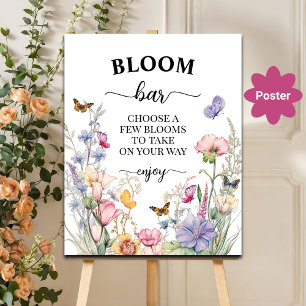 Poster Bar ou Chá de panela de Sangue de Flor Selvagem