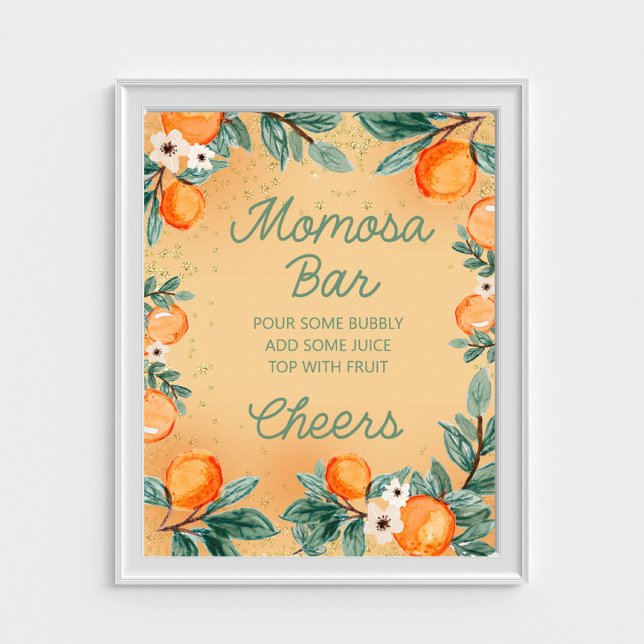 Poster Bar Pequeno Cutie Orange Momosa (Criador carregado)