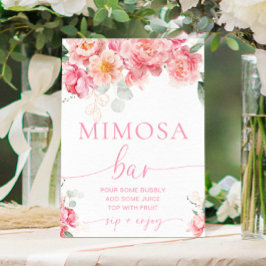 Poster Bar Piper Peony Floral Mimosa