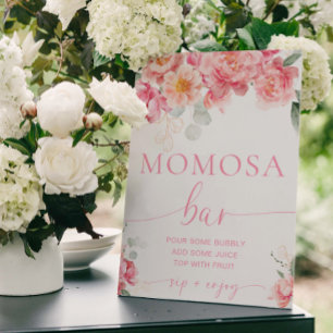 Poster Bar Piper Peony Floral Momosa