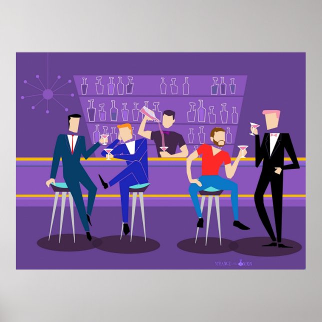 Poster bar retroGay de 1960s (Frente)