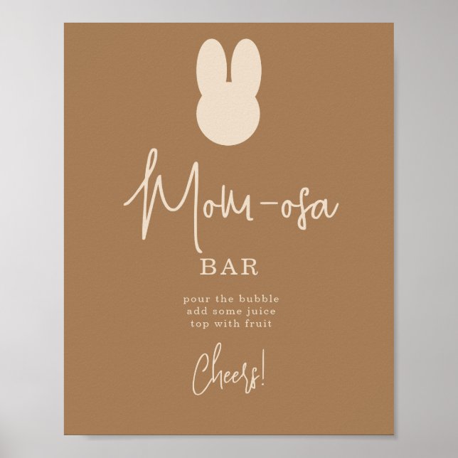 Poster Bar Simples Bunny mOM-osa (Frente)