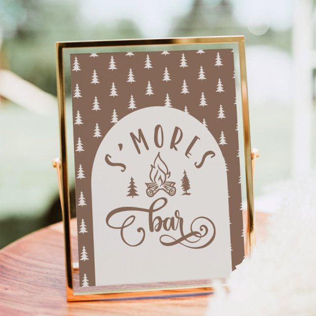 Poster Bar S'mores Captando um feliz aniversário de um ca (Criador carregado)