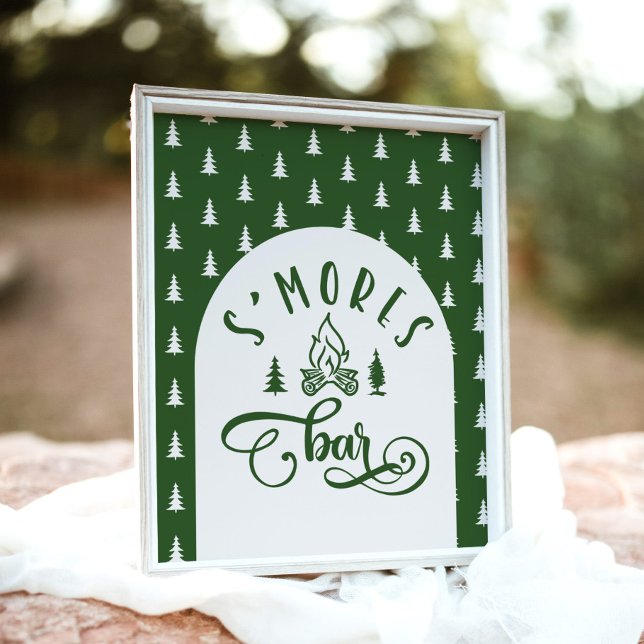 Poster Bar S'mores Captando um feliz aniversário de um ca (Criador carregado)