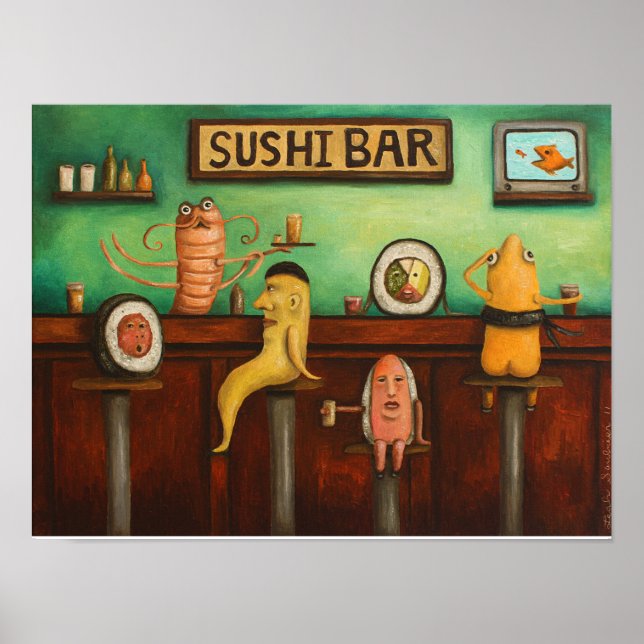 Poster Bar Sushi (Frente)