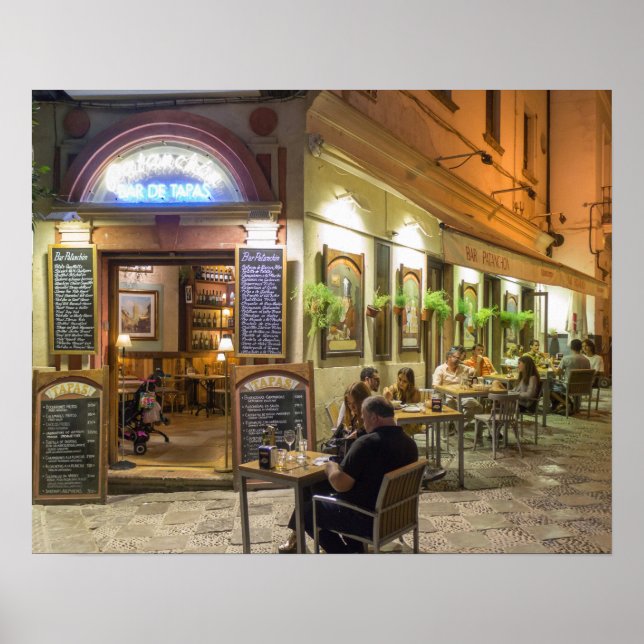 Póster Bar Tapas e restaurante (Frente)