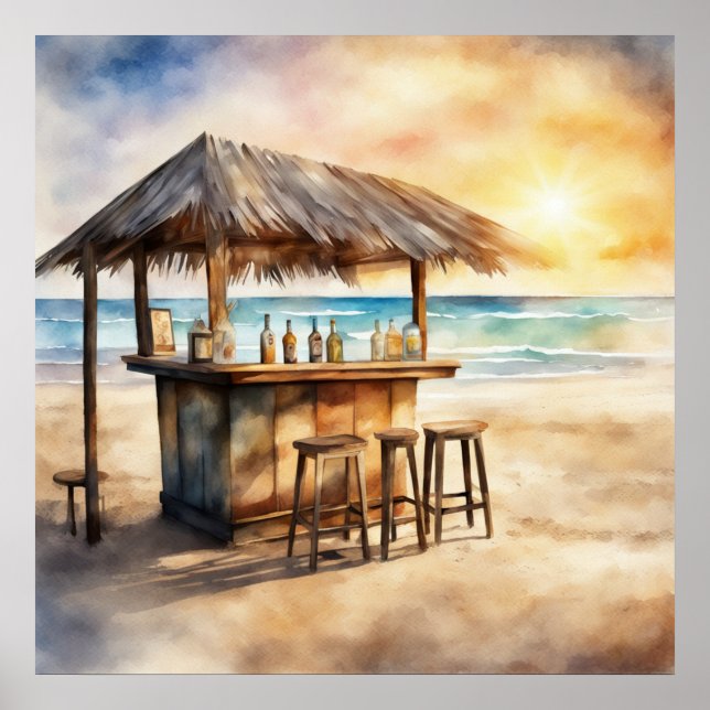 Poster Bar Tiki - 3 - (Frente)