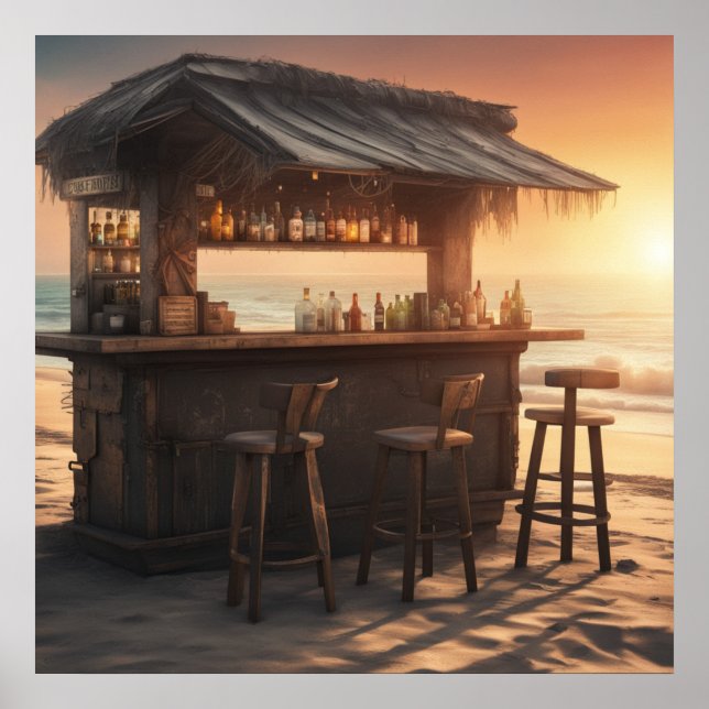 Poster Bar Tiki - 6 - (Frente)