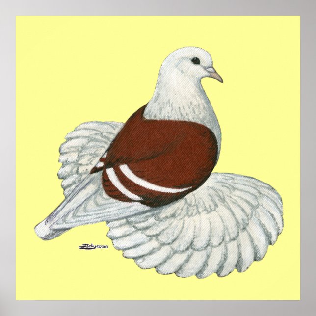 Póster Bar Vermelho do Escudo Saxão (Frente)
