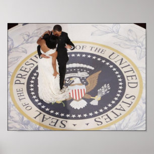 Poster Barack e Michelle Obama