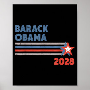 Poster Barack Obama 2028 Para Presidente Campanha Patriót