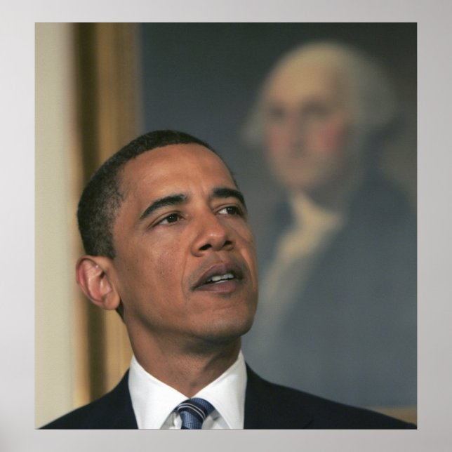 Póster Barack Obama anuncia sua intenção de nomear (Frente)