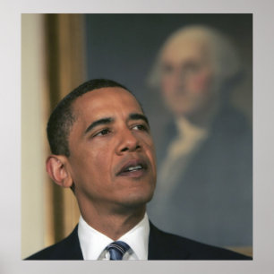Póster Barack Obama anuncia sua intenção para nomear