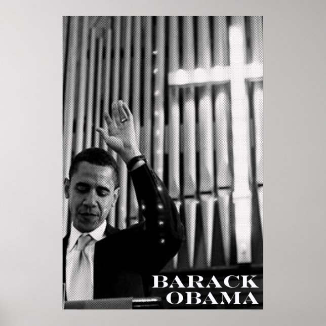 Poster Barack Obama B&W (Frente)