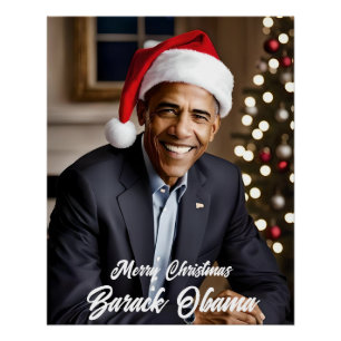 Póster Barack Obama no Natal