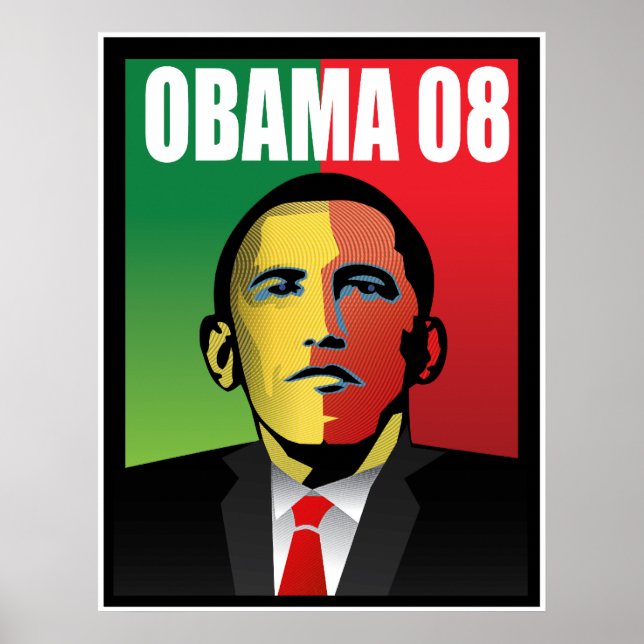 Poster Barack Obama Para Presidente (Frente)