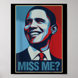 Poster Barack Obama Retrato Sente Mim Citação Democrata L