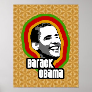 Póster Barack Obama Throwback