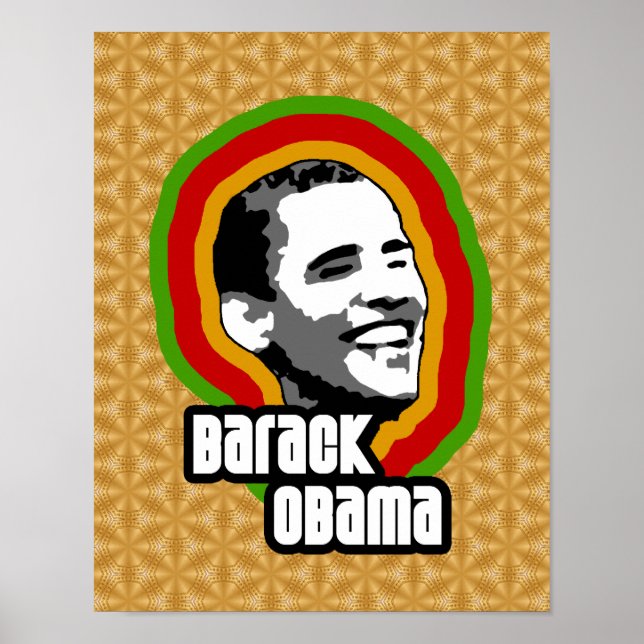 Póster Barack Obama Throwback (Frente)