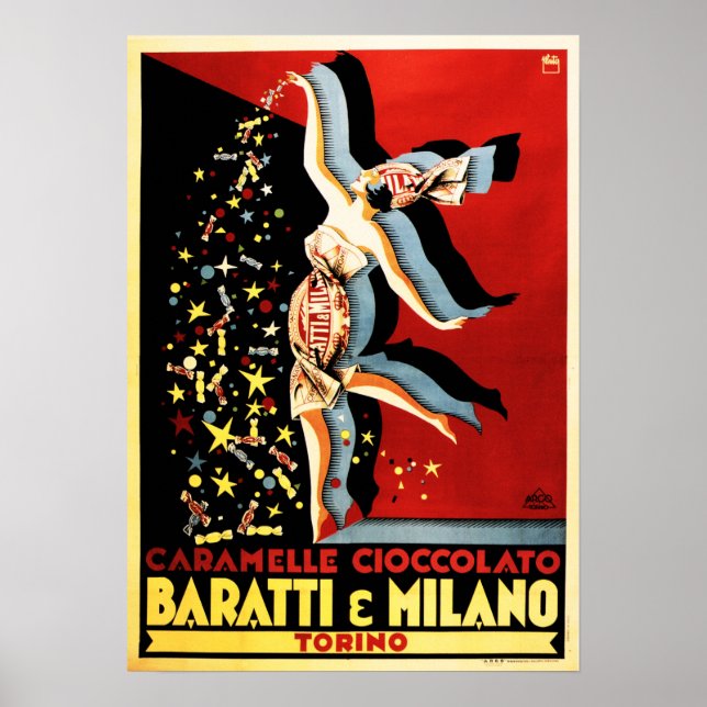 Poster BARATTI & MILANO Caramelle Cioccolato (Frente)