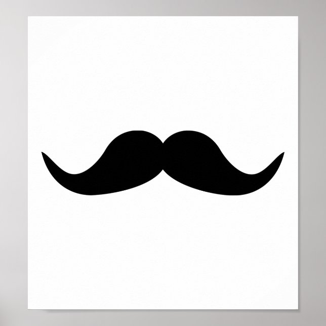 Póster Barba Engraçada de bigode (Frente)