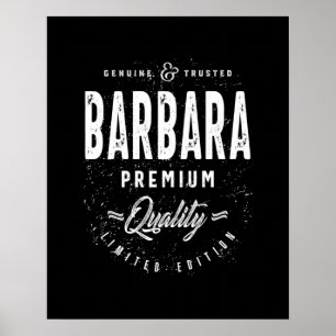 Poster Barbara Personalised Name Birthday Gift
