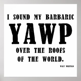 Poster bárbaro yawp